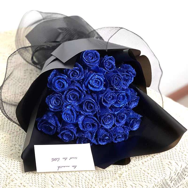 ✈️Fast Shipping Within 24 Hours💕Glitter Rose Bouquet💕Couple Glitter Everlasting Rose Bouquet (Never Wither)