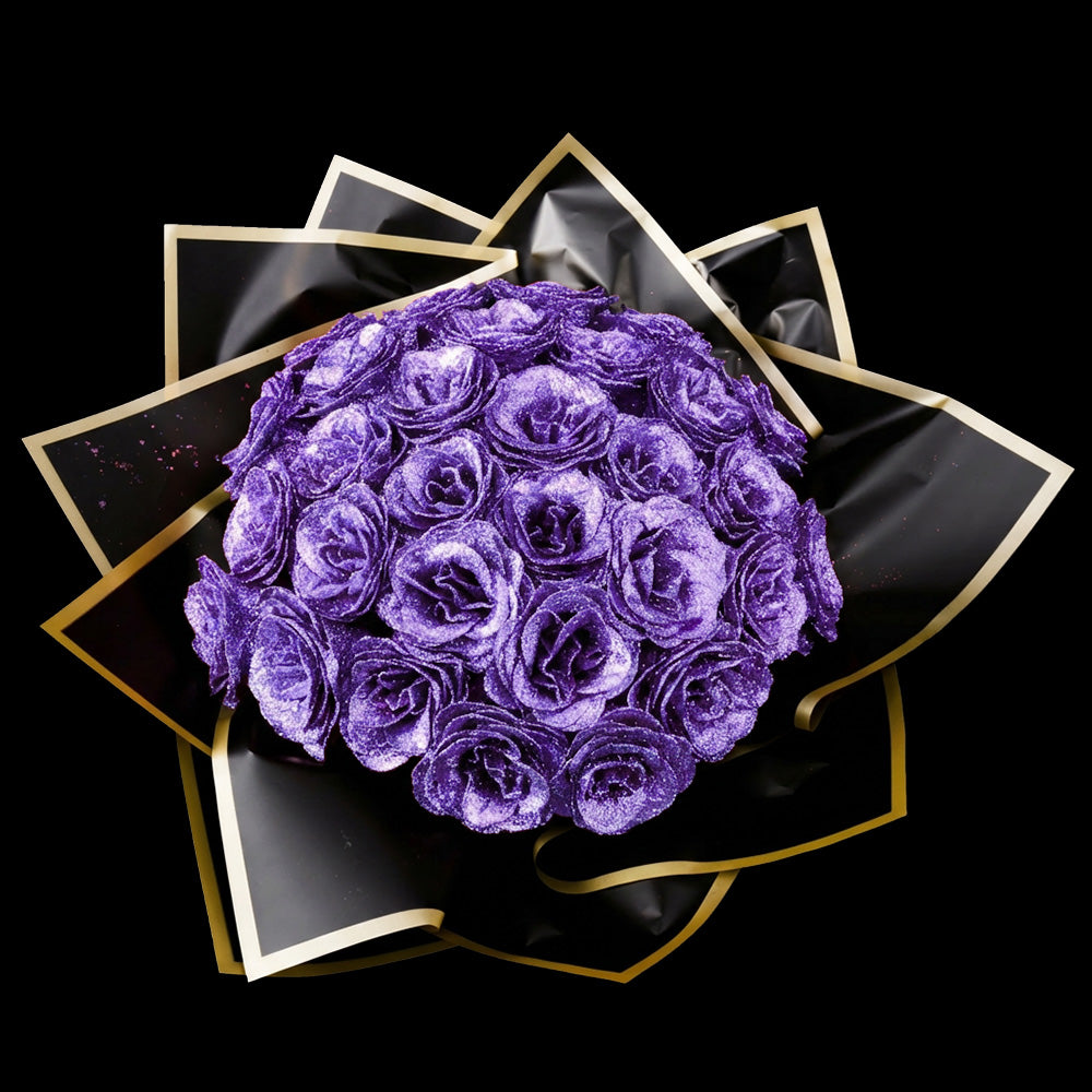 ✈️Fast Shipping Within 24 Hours💕Glitter Rose Bouquet💕Couple Glitter Everlasting Rose Bouquet (Never Wither)