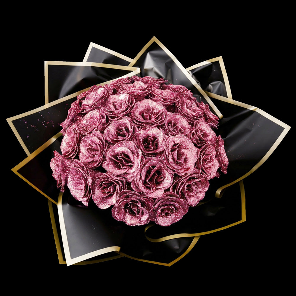 ✈️Fast Shipping Within 24 Hours💕Glitter Rose Bouquet💕Couple Glitter Everlasting Rose Bouquet (Never Wither)