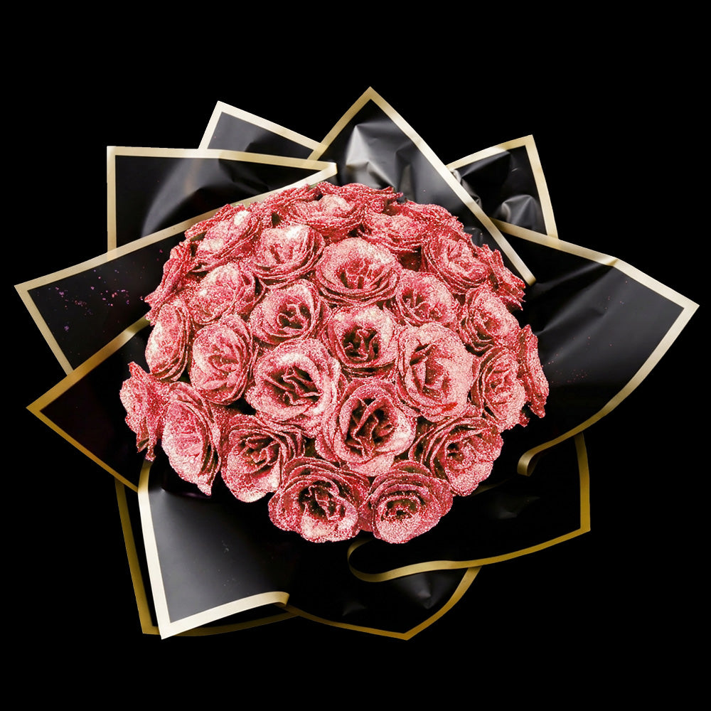 ✈️Fast Shipping Within 24 Hours💕Glitter Rose Bouquet💕Couple Glitter Everlasting Rose Bouquet (Never Wither)
