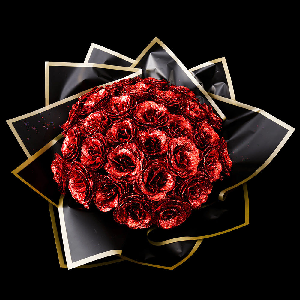 ✈️Fast Shipping Within 24 Hours💕Glitter Rose Bouquet💕Couple Glitter Everlasting Rose Bouquet (Never Wither)